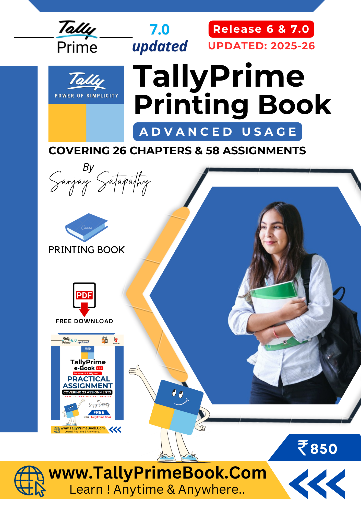 TallyPrime 7 (Advanced Usage) Printing Book-Front Cover
