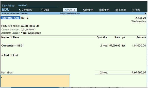 Inventory Management in TallyPrime Accounting Software – TallyPrime ...