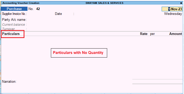 1-2-Purchase Process in TallyPrime-3