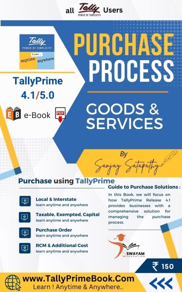 Purchase Process using TallyPrime-4 and 5 e-Book-PDF