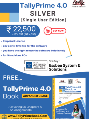 TallyPrime 4.0-Silver Software (Single User License)