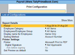 Provident Fund Reports under Payroll using TallyPrime – TallyPrime Book ...
