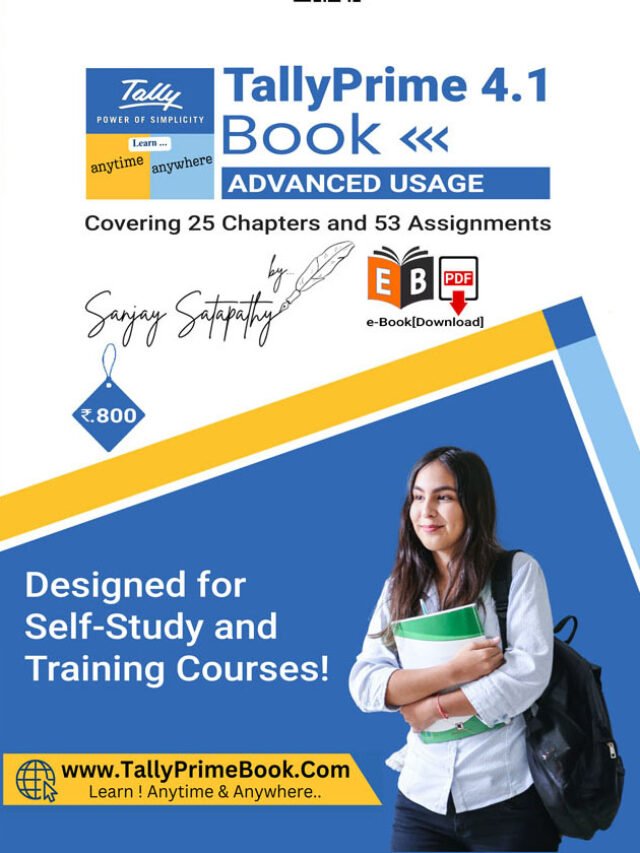 TallyPrime Book (Advanced Usage)-Covering 25 Chapters & 58 Assignments