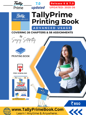 TallyPrime 7 (Advanced Usage) Printing Book-Front Cover