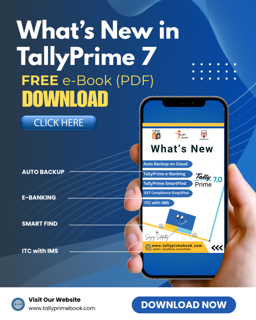 What's New in TallyPrime 7 [(Free e-Book (PDF) Download]